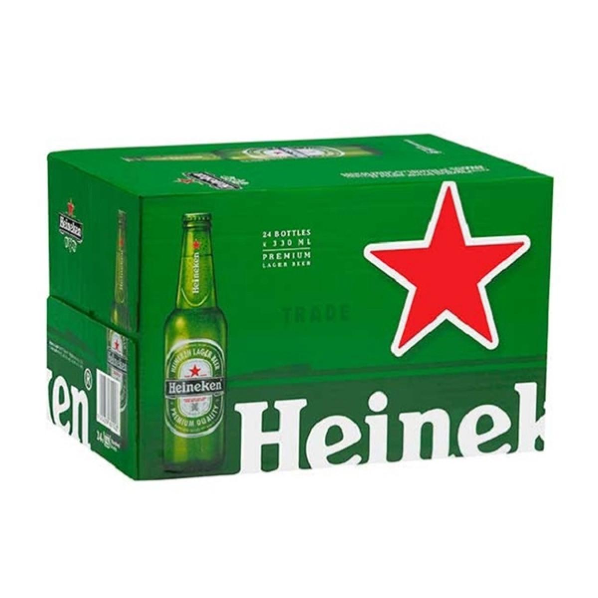 Heineken 5% 330 ML 24 PK BTL - Counties Inn Liquor