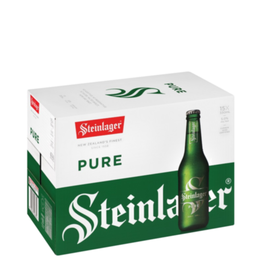 Steinlager Pure 330mL Bottle 15 Pack - Counties Inn Liquor