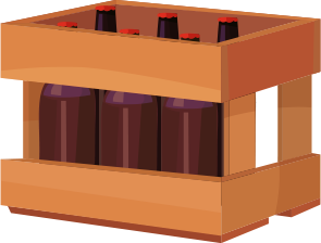 beer in a crate