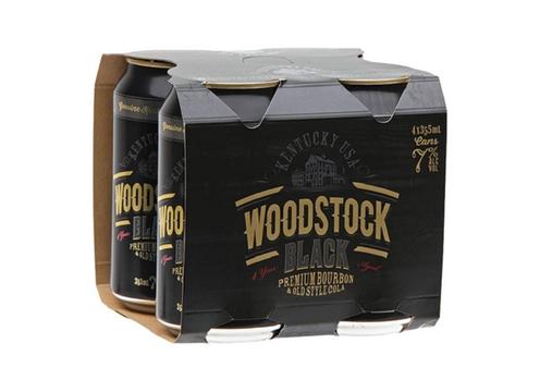 product image for Woodstock Black 4YO 4pk Cans 355m