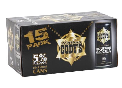 product image for Codys & Cola 5% 12 Pack Cans 250ml