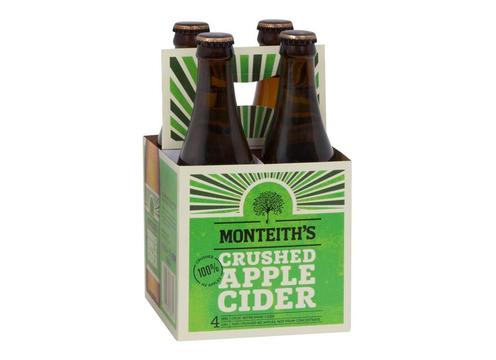 product image for Monteiths Crushed Apple Cider 4 Pack Bottles 330ml