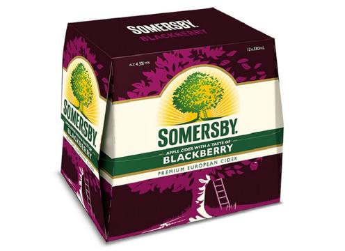 product image for Somersby BlackBerry Cider 12pk Btls 330ml