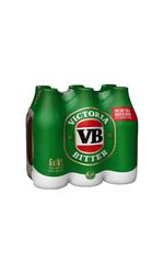 image of Victoria Bitter 6 Pack Bottles 375ml