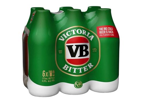 product image for Victoria Bitter 6 Pack Bottles 375ml