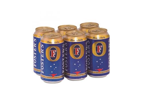 product image for Fosters Lager 6 Pack Cans 375ml
