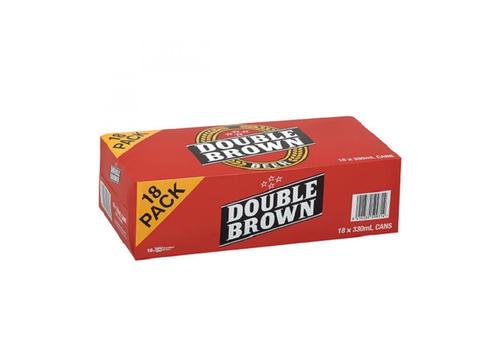 product image for Double Brown 4% 18PK CAN 330ml