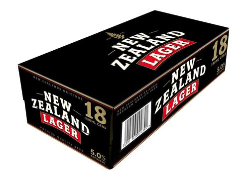 product image for Nz Lager 5% 18 PK CANS 330ml
