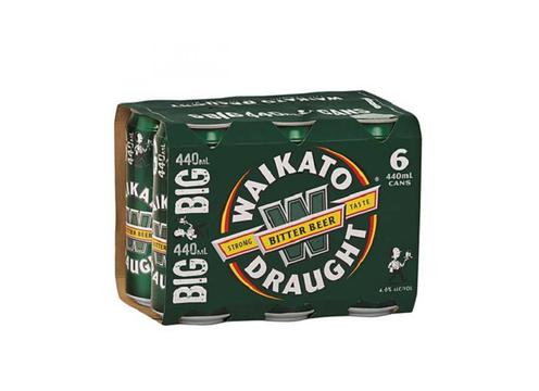 product image for Waikato Draught 6pk Cans 5% 440ml
