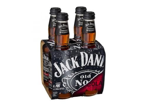 product image for Jack Daniels & Cola 4pk Btls 330ml