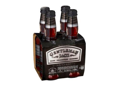 product image for Gentleman Jack & Cola 6% 4 Pack Bottles 330ml