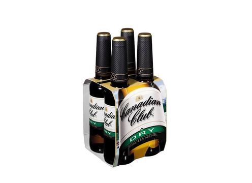 product image for Canadian Club & Dry 4.8% 4 Pack Bottles 330ml