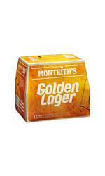 image of Monteiths Golden Lager 12 Pack Bottles 330ml