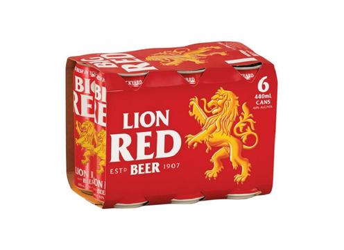 product image for Lion Red 6 Pack Cans 440ml