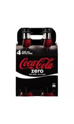 image of Coca Cola Coke Zero 4pk 330ml bottles