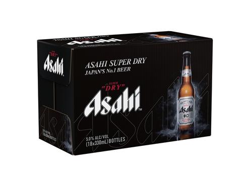 product image for Asahi Super Dry Draft 18 Pack Bottles 330ml