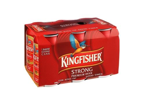 product image for kingfisher Strong Premium 6 Pack Cans 330ml
