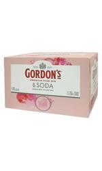 image of Gordons Pink and Soda 4% 250mL Cans 12 Pack