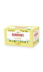 image of Gordons Sicilian Lemon and Tonic 4% 250mL Can 12 Pack