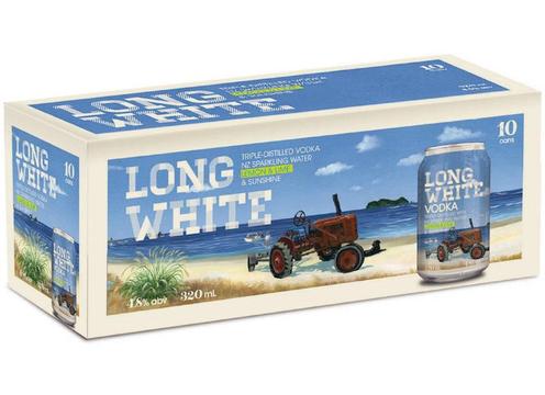 product image for Long White Vodka Lemon & Lime 10Pk Cans 320ml